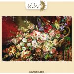 تابلو فرش دستباف گل 161