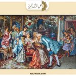 تابلو فرش دستباف دستبوس