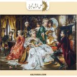 تابلو فرش دستباف مهمانی شبانه