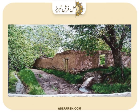 تابلو فرش دستباف باغ