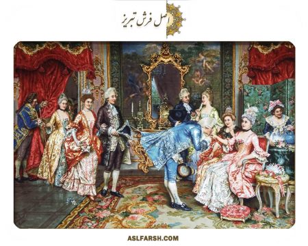 تابلو فرش دستباف دستبوس