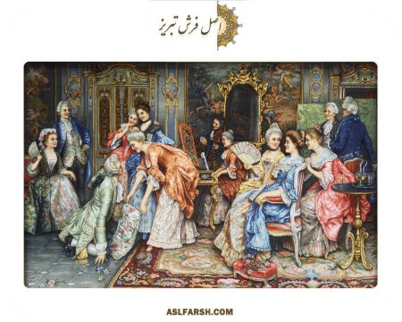 تابلو فرش دستباف بازی کوسن