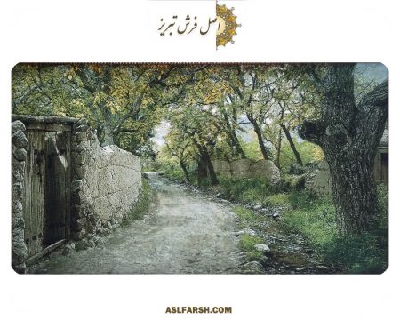 تابلو فرش دستباف کوچه باغ