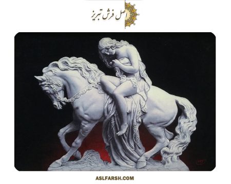 تابلو فرش دستباف لیدی