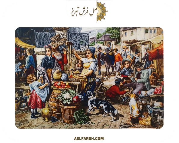 تابلو فرش دستباف بازار اورشلیم