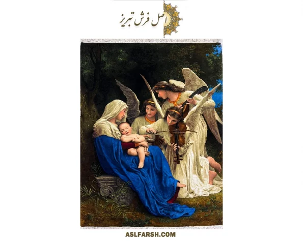 تابلو فرش دستباف آواز ملائک