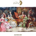 تابلو فرش دستباف کلاس پیانو