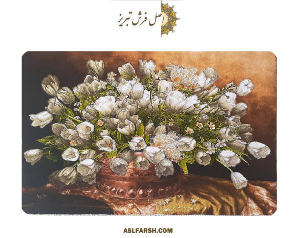 تابلو فرش دستباف گل لاله