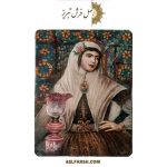 تابلو فرش دختر قاجار