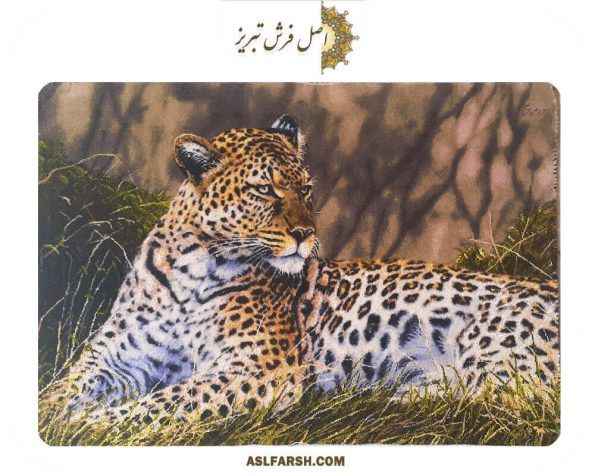 تابلو فرش پلنگ