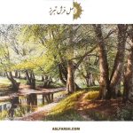 تابلو فرش منظره مرداب