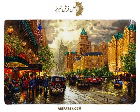 تابلو فرش دستباف خیابان نیویورک