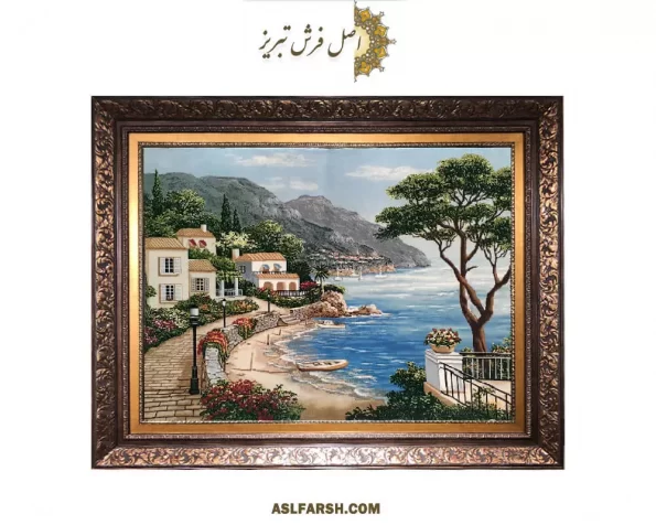 تابلو فرش منظره آنتالیا
