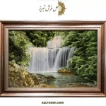 تابلو فرش دستباف منظره آبشار