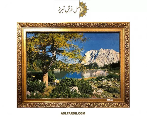 تابلو فرش دستباف طرح منظره هیمالیا
