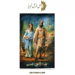 تابلو فرش دستباف کوروش ماندانا