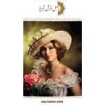 تابلو فرش دستباف دختر ایتالیایی