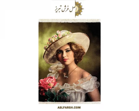 تابلو فرش دستباف دختر ایتالیایی
