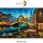 تابلو فرش دستباف منظره ونیز ایتالیا