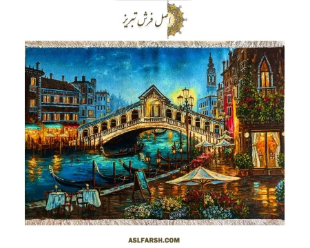 تابلو فرش دستباف منظره ونیز ایتالیا